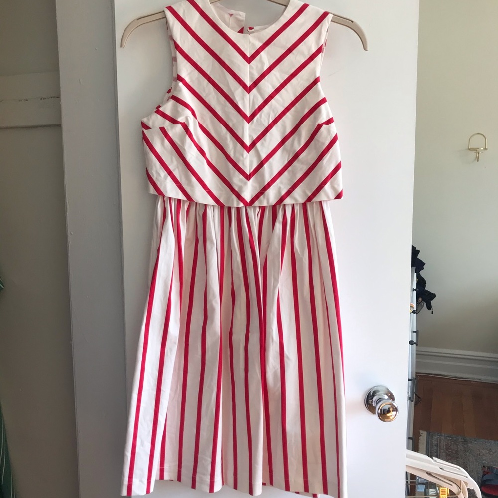 ASOS Red Stripe Dress - sz 6 petite